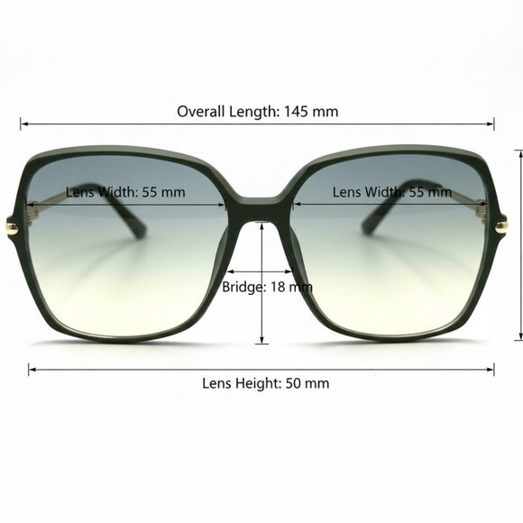 NEW Diamond Block Oversized Glam Designer Style Sunglasses - Tortoise and Gold - Picture 4 of 4